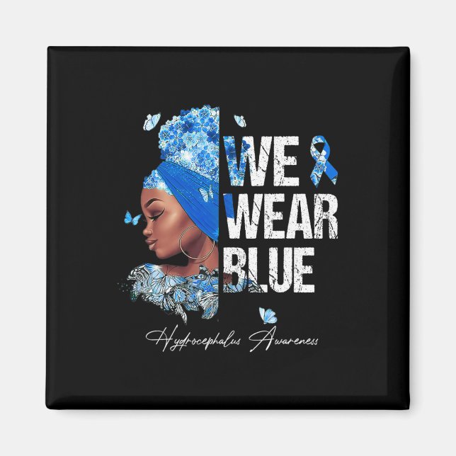 Imã Mulheres Negras Vestimos a Consciência da Hidrocef (Frente)