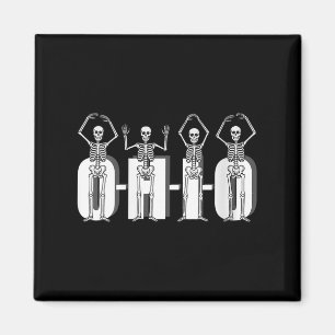 Imã Mulheres O-h-i-o Skeletons Estatais Funny Ohio Vin