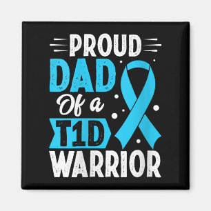 Imã Mulheres Orgulhosas Pai T1d Guerreiro V