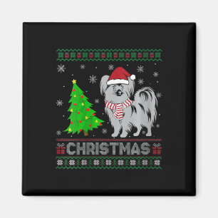 Imã Mulheres Papillon Cão Xmas Cristo De Iluminação Fe