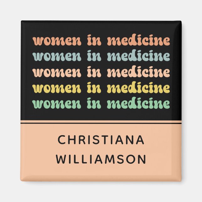 Imã Mulheres Personalizadas em Enfermeiros Futuros de  (Frente)