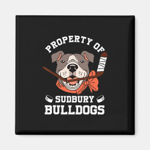 Imã Mulheres Propriedade Do Sudbury Bulldog Divertido 