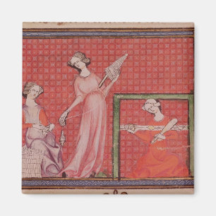 Imã Mulheres que giram lãs