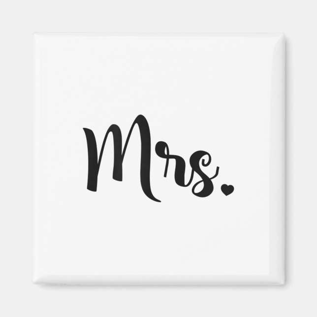 Imã Mulheres Sra. Noivado Wedding Chá de panela Bride (Frente)