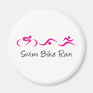 Imã Mulheres tri: Swim.Bike.Run