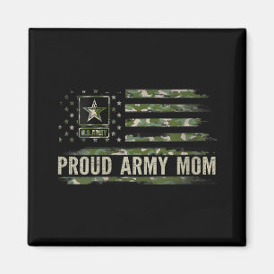 Imã Mulheres Vintage Exército Orgulhoso Mãe Camo Ameri