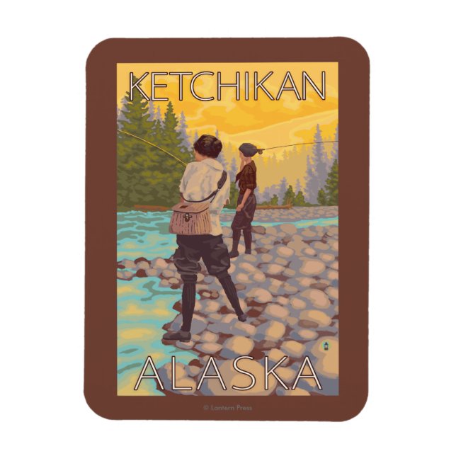 Ímã Mulheres voam - Ketchikan, Alasca (Vertical)