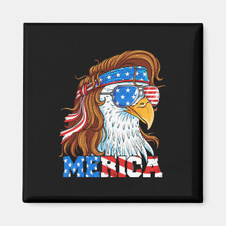 Imã Mullet Águia Merica 4 De Julho Bandeira Americana