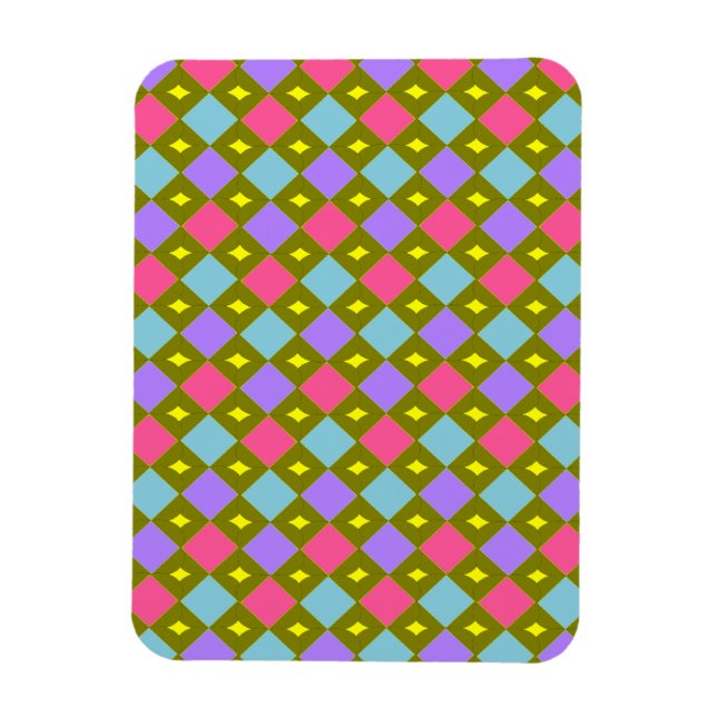 Ímã Múltiplas Cores de Honeycomb Você Cria Magnet (Vertical)
