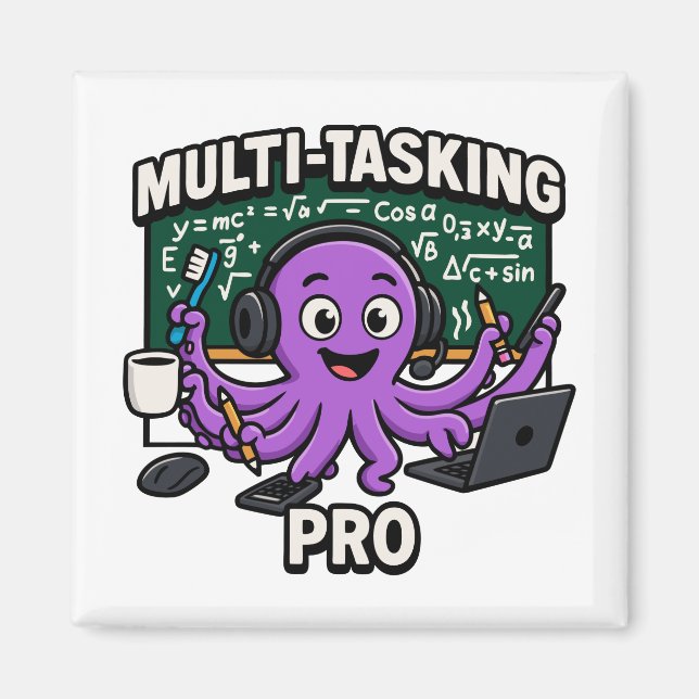 Imã Multitarefa Octopus Classroom Learning Pro (Frente)