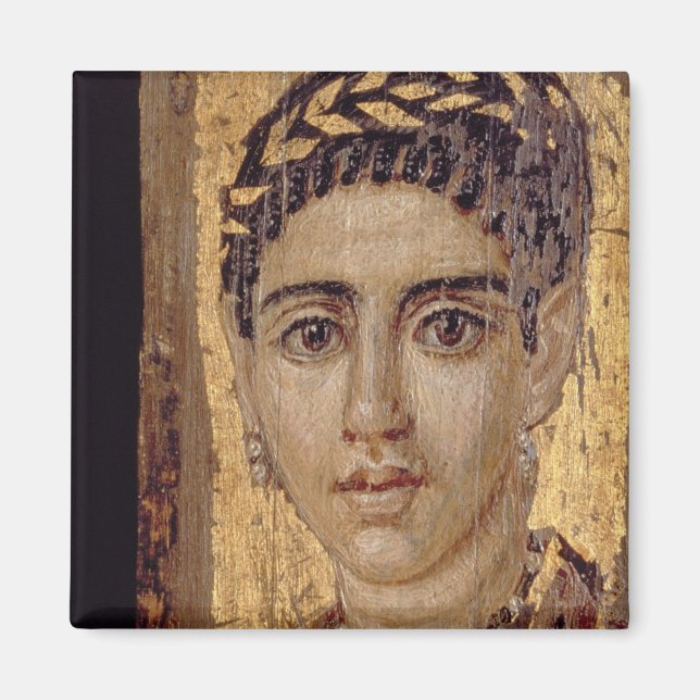 Imã Mummy Retrato de uma Mulher, de Fayum, Romano-Egit (Frente)