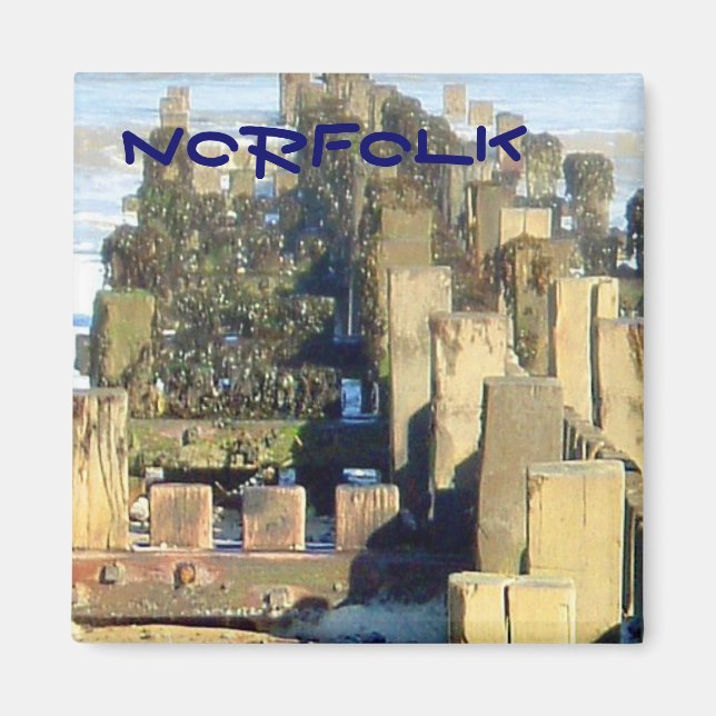 Imã Mundesley Beach Groin, Norfolk, Reino Unido (Frente)