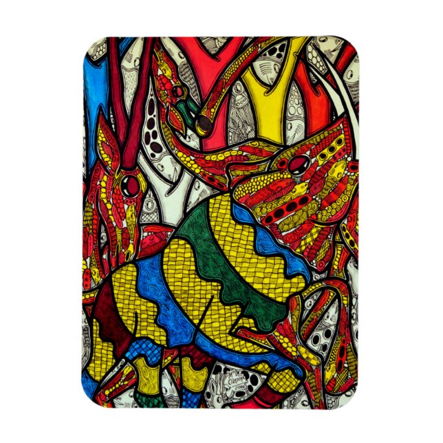 Ímã Mundo elefante (Vertical)