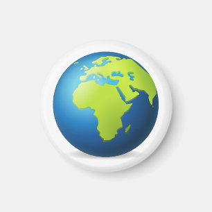 Imã Mundo Terra Europa África - Emoji