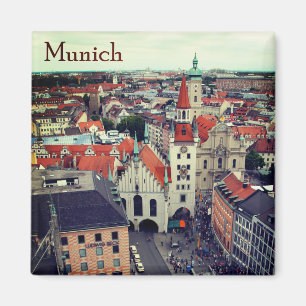 Imã Munich Altes Rathaus da lembrança de Marienplatz