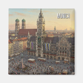 Imã Munich Marienplatz Alemanha Viagem