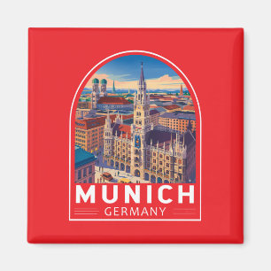 Imã Munique Alemanha Viagem Arte Emblema