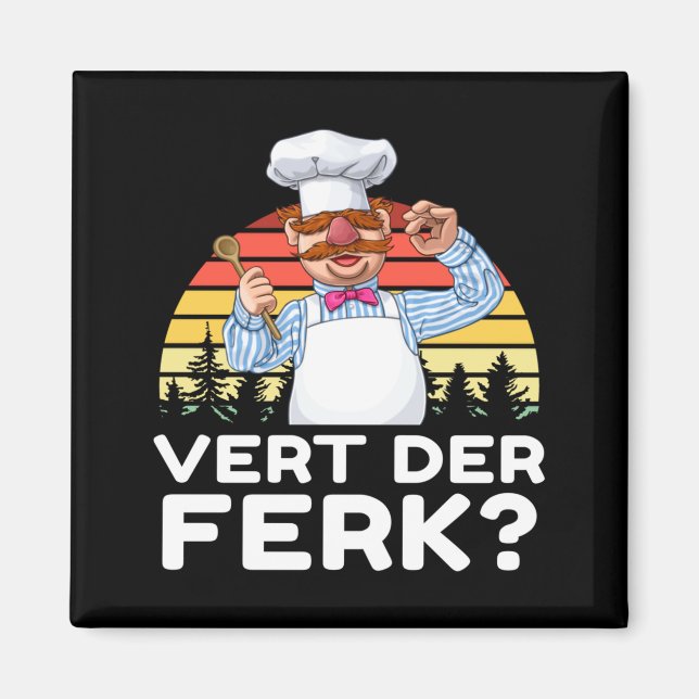 Imã Muppet Show Swedish Chef Expletive New Funny Stic  (Frente)