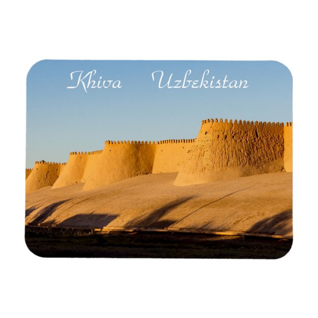 Ímã Muralha da Cidade de Khiva - Uzbequistão (Horizontal)