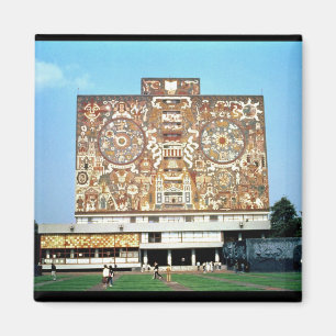 Imã Mure o mosaico na fachada da biblioteca central