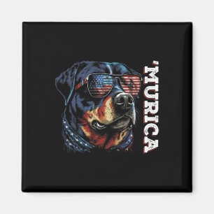 Imã Murica Patriotic Rottweiler 4 De Julho