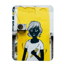 Muros de Ruas de Pintura de Rapariga Raios