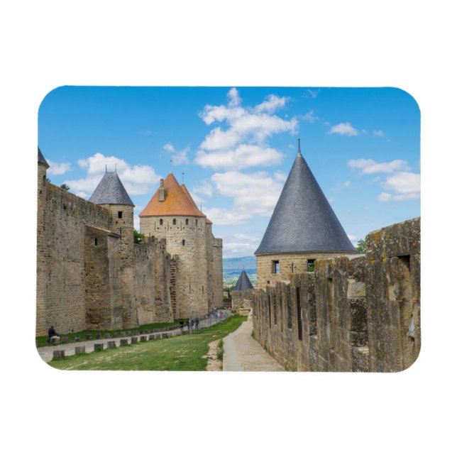 Ímã Muros medievais de Carcassonne (Horizontal)