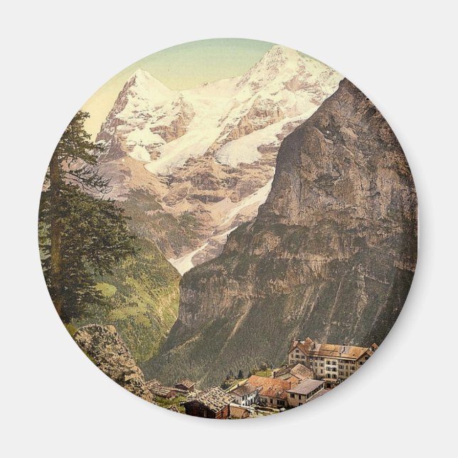 Imã Murren, Hotel dos Alpes, Bernese Oberland, Suíça (Frente)