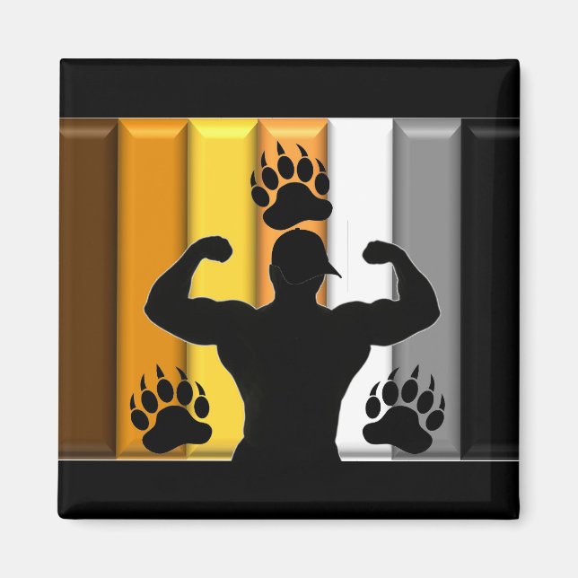 Imã Musclebear Pride (Frente)