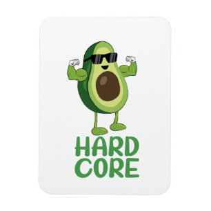 Ímã Muscular Hardcore Avocado Funny