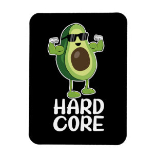 Ímã Muscular Hardcore Avocado Funny