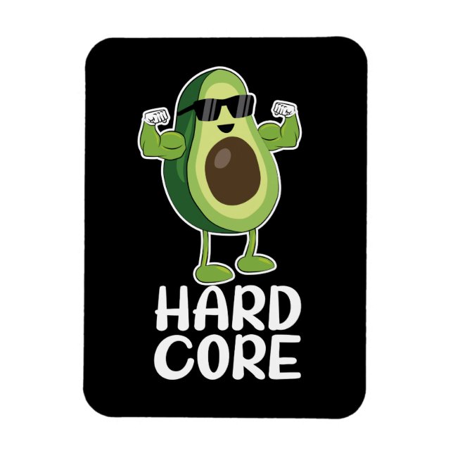 Ímã Muscular Hardcore Avocado Funny (Vertical)