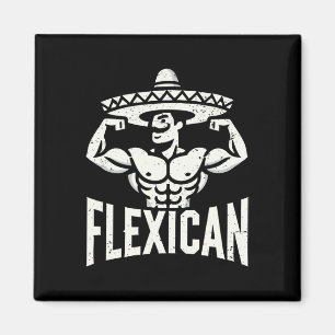 Imã Músculo Flexônico Flexicomento Mexicano Engraçado 