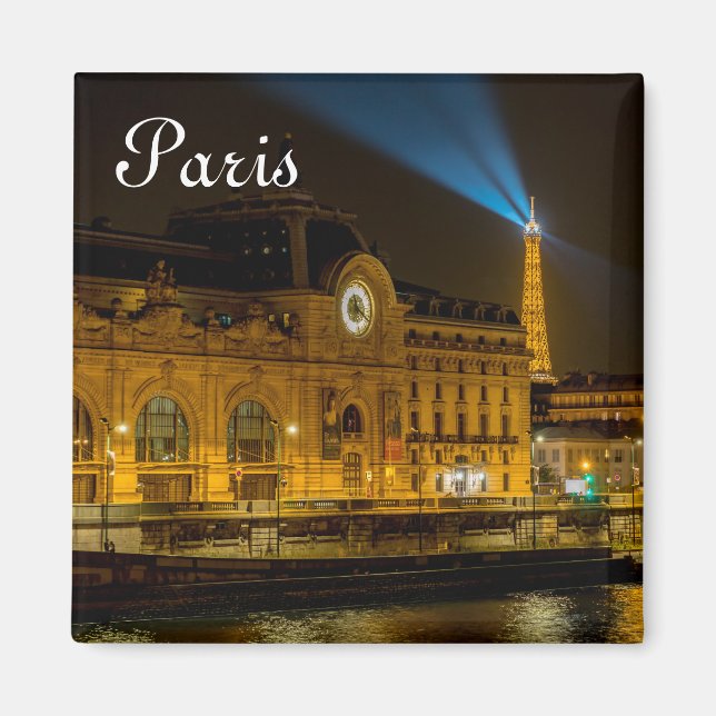 Imã Musée d'Orsay em Paris à noite (Frente)