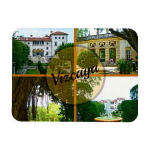 Ímã Museu de Vizcaya e jardim botânico Miami Florida