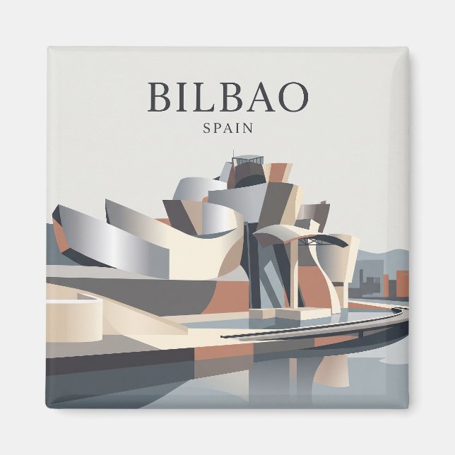 Imã Museu Guggenheim Bilbao Espanha (Frente)