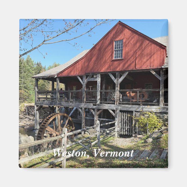 Imã Museu Old Mill em Weston, VT (Frente)