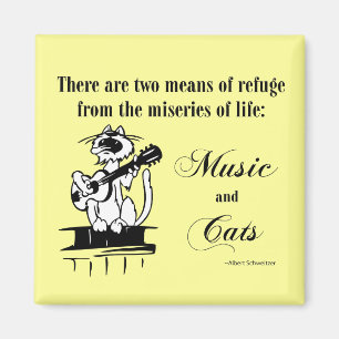 Imã Music and Cats 2 - citação de Schweitzer