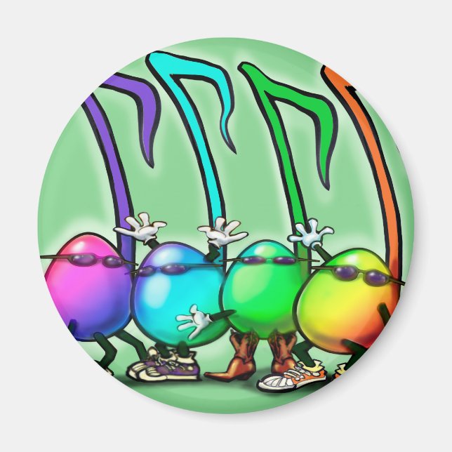 Imã Music Notes Party (Frente)