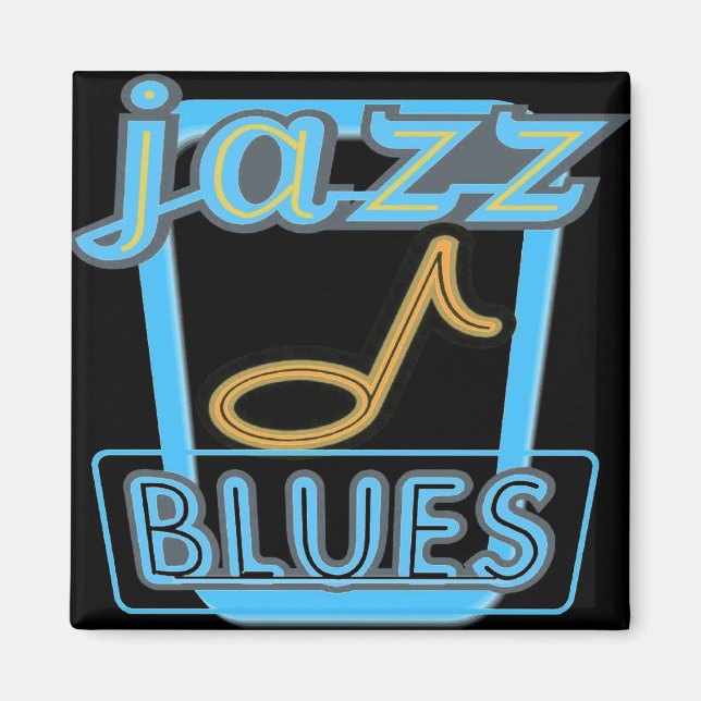 Imã Música Blues do Magnet-Jazz- (Frente)