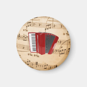 Imã Música de acordeão, design popular,