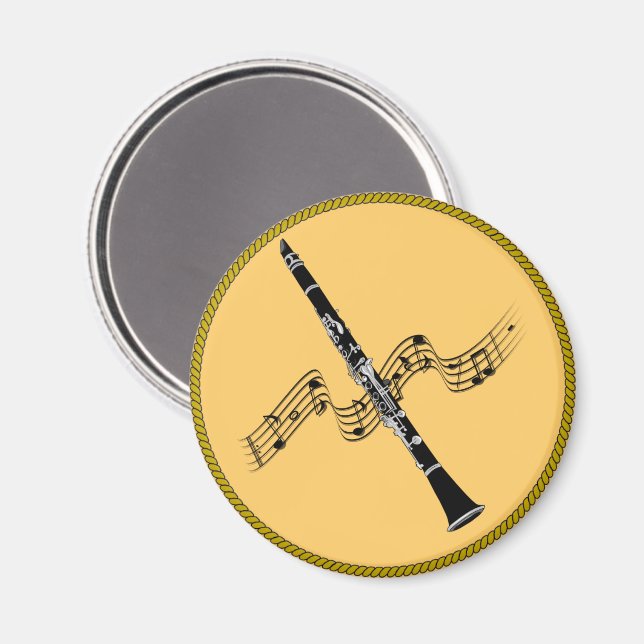 Imã Música de Clarinete (Front/Back)