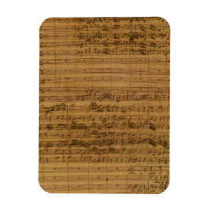 Ímã Música de Folha Antiga por Johann Sebastian Bach