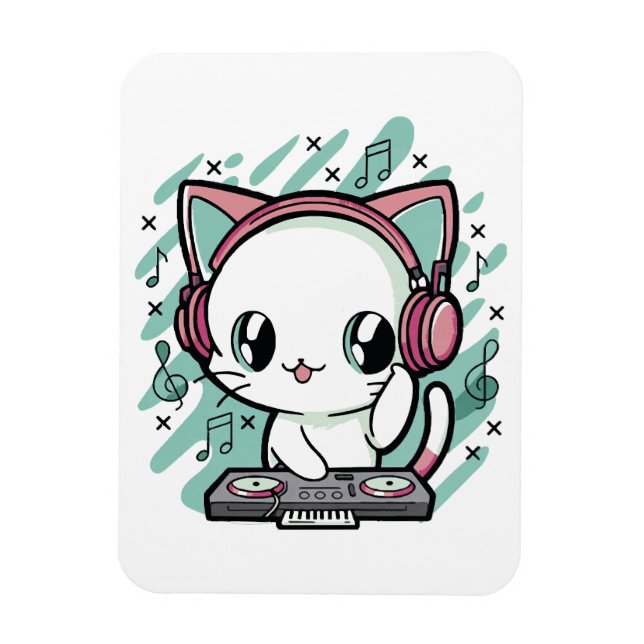 Ímã música de gato (Vertical)