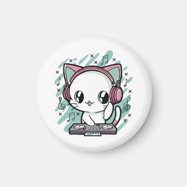 Imã música de gato (Frente)
