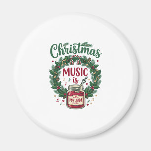 Imã Música de Natal é Jarro de Geléia de Pinheiro Coro