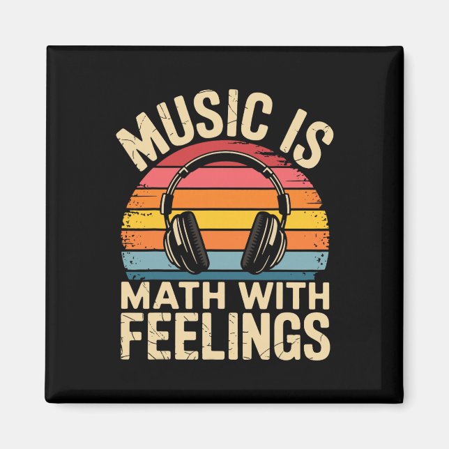 Imã Música É Matemática Com Sentimentos Professor De M (Frente)