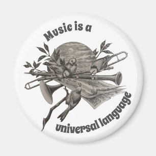 Imã Música é Universal Instruments e Birds Musical