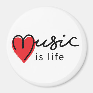 Imã Música é vida. Muziek é o Mike leven, conheceu har