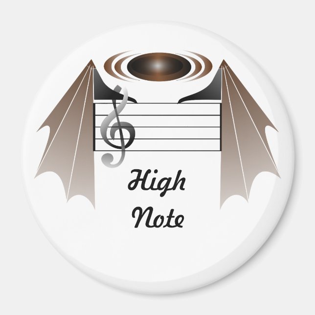 Imã Música Favorita do Bat High Note (Frente)